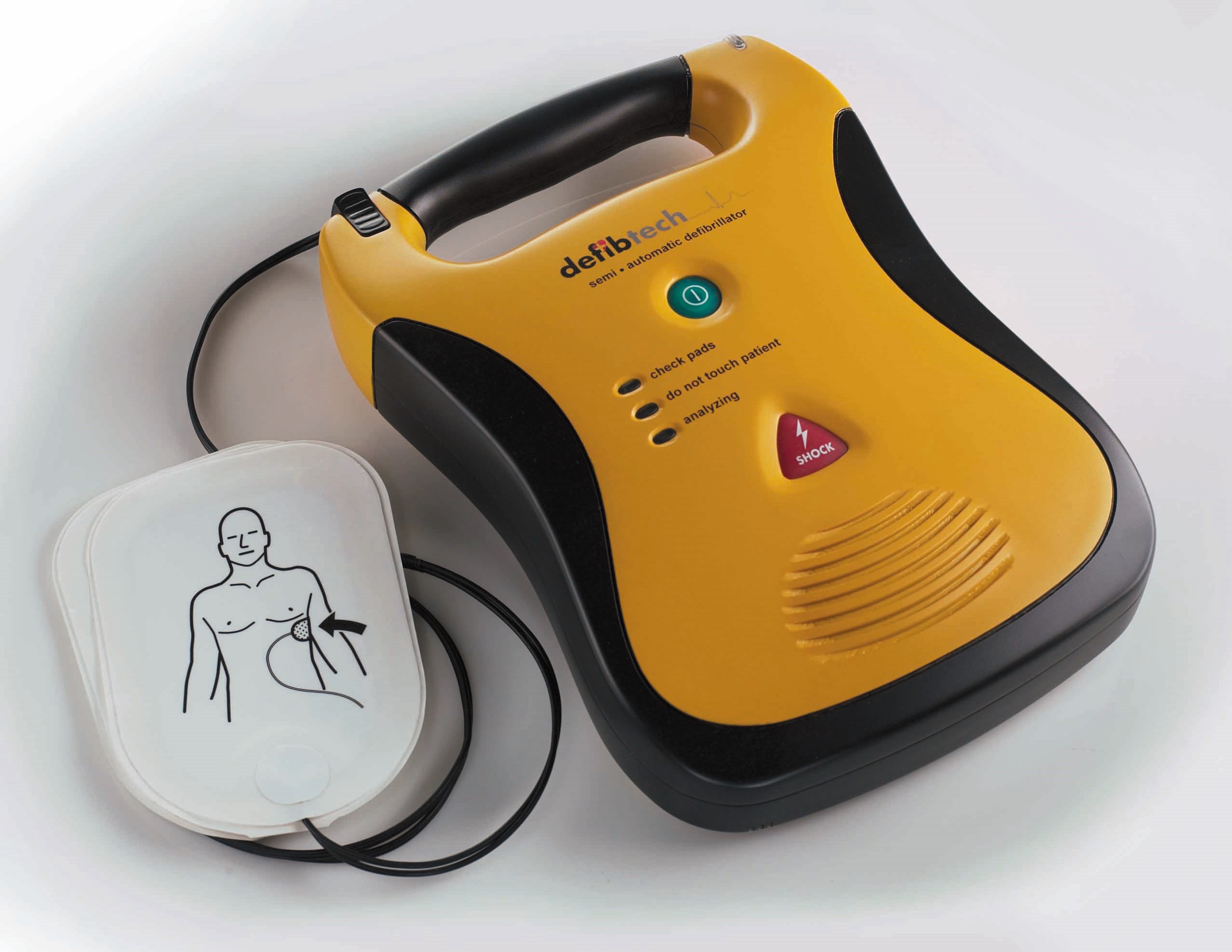 The AED is a vital life saving peace of equipment. Good knowledge of use is important, for example, correct pad placement, on dry, clean skin.